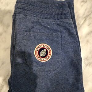 Navy Kids Joggers with Patch Detail
